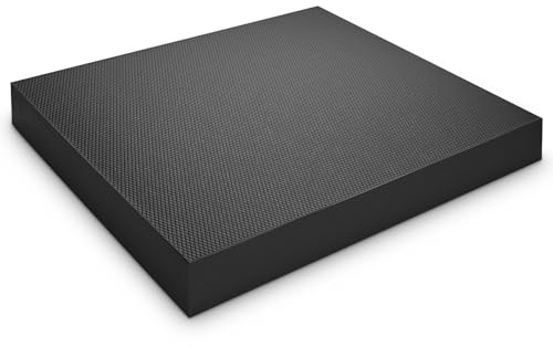 Youyijia Balance Pad Extra Dick, Rutschfestes Gleichgewichtskissen für Stabilität & Core-Training, Fitness- und Reha-Kissen für Yoga & Physiotherapie Schwarz 50 * 40 * 6CM