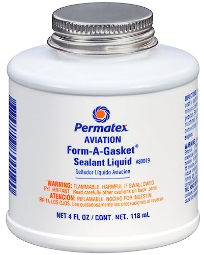 Permatex 80019 Aviation Form-A-Gasket No. 3 Sealant, 4 oz. | Creates a flexible, leak-resistant seal for engines, pumps, and flanges
