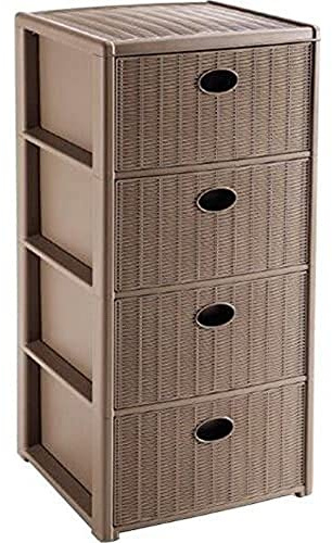 CASSETTIERA 4 ELEGANCE 40X40X80 TORTORA