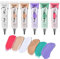 6 Colors Eyeshadow Makeup Primer, Ofanyia Liquid Eyeshadow Primer Matte Eyeshadow Primer Base, Waterproof Smudge-proof Long Lasting Eyeshadow Cream Eye Makeup (6 Colors)