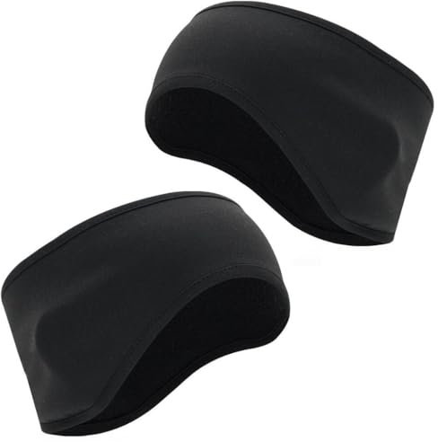 KOMUNJ 2 Stück Stirnband Winter für Damen und Herren Sport Stirnbänder Ohrenschützer Headband elastisch, für Damen und Herren zum Joggen Laufen Wandern Radfahren und Motorradfahren