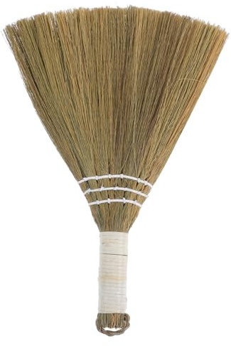 PartyKindom Petit Balai à Main Paille Douce De Nettoyage pour Intérieur Balai avec Conception De Fouet Tissé Adapté pour Collecte De Poussière Nettoyage Ménager