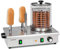 Klarstein Wurstfabrik Pro 600 Hot Dog Maker, 600 Watt, 3 Heizspieße, Temperaturregler 30-100 °C, Glaszylinder: Ø 20 cm, Edelstahlkäfig: Ø 17 cm, Edelstahlgehäuse, Profi Würstchenkocher, silber