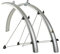 Radschutz Satz Author 28 Zoll Fahrrad Schutzblech Set Kunststoff Silber 45mm