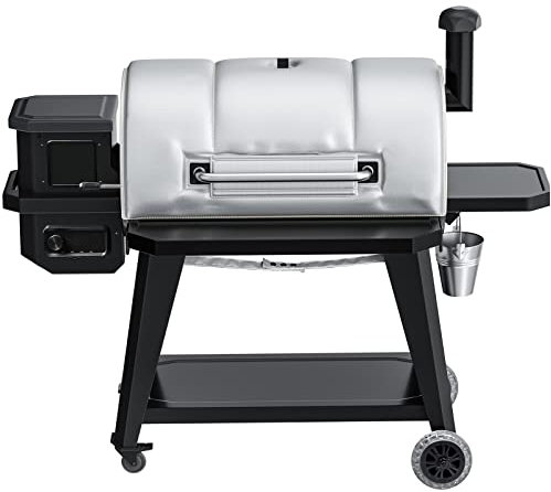 Grill värmeisolerad filt för Pit Boss Pro V3 1150 pellets grill passar Pit Boss Pro Series 1600 PB1150PS2 PB1150PS3 PB1150G PB1100SP träpellets grill rökare isoleringsfilt för vintermatlagning