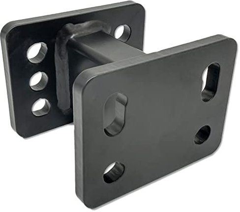 XIMPLIO Rallonge de crochet pour boule de bride attelage AHK avec ABE (75 mm), Noir