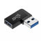 chenyang USB 3.0 Adapter, USB 3.0 Type A Male to Female Extension Power Data Video Adapter 90 Degree Right Angle Flat Type 10Gbps