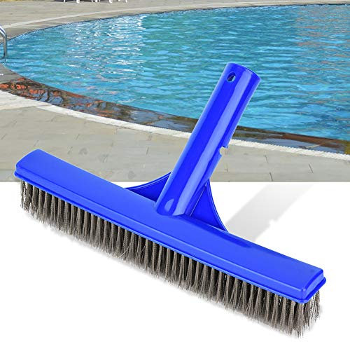 Cepillo de Pared para Piscina, Cerdas de Alambre de Acero, Equipo de Limpieza Resistente, Estanque de Spa