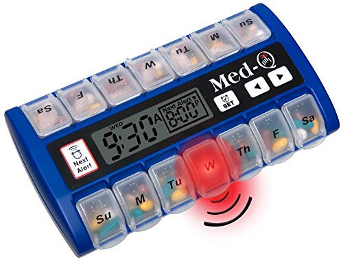 Med-Q Electronic Pill Dispenser with Alarm for Dementia and Elderly