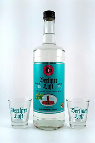 Berliner Luft XXL 1,0 l Flasche Das Original mit 2 Gläsern