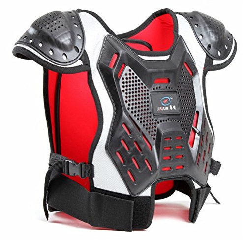 Children's Professional Armor Vest Motocross Armor Protective Kids Skate Board Skiing Back Support Motorcycle Protective Gear Jackets Guard Shirt Back Support (M)