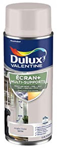 Dulux Valentine ECRAN+ MULTI-SUPPORTS EXTERIEURE - Peinture en Phase Aqueuse pour l'Éxtérieur et l 'Intérieur - Satin Argile Claire aérosol 400 ml