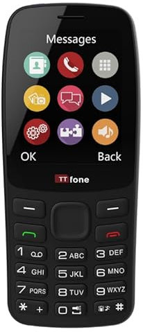 TTfone TT175 2.4inch UK Sim Free Dual Sim Basic Simple Feature Mobile Phone – Unlocked with camera Torch Media Games and Bluetooth - Pay As You Go (O2, with £0 Credit, Blue)
