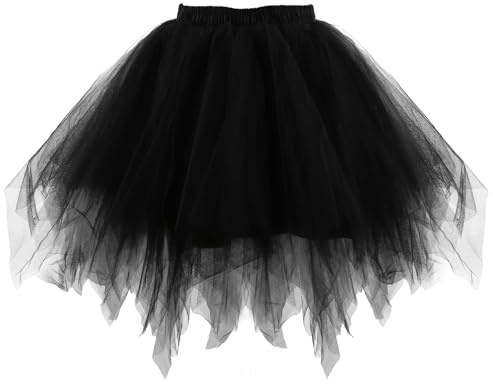 Aitsite Gonna Tulle Donna, Dress Ballet Petticoat in Tulle, Gonne da Donna Tutu Classico Elastico, Costume da Festa di Carnevale di Halloween Tutu per Adulti per Feste di Travestimento Balletto