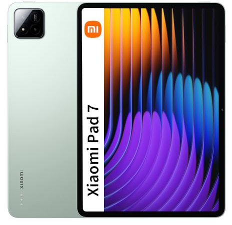 XIAOMI Pad 7 Ai WiFi Versión Global (sin llamadas ni texto) 28.4 cm 3.2K 144Hz 8850mAh Bluetooth 5.4 Cuatro altavoces 13 Mp Modelo 2410CRP4CG (verde, 256GB + 8GB)