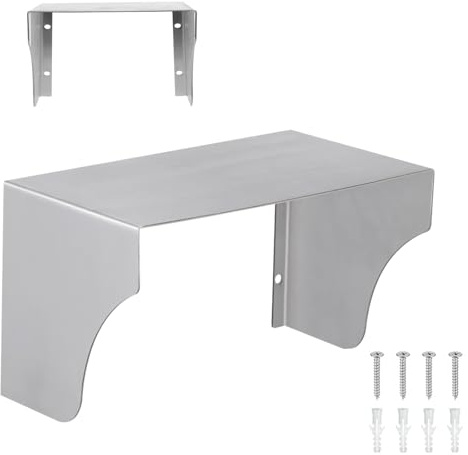 Cubierta De Lluvia De Acero Inoxidable, 20x12x12cm Protección Contra la Intemperie de Acero Inoxidable, Exterior Impermeable Tapa Enchufes, Interruptor Protector de Enchufe, Tapa Timbre, para Cucina
