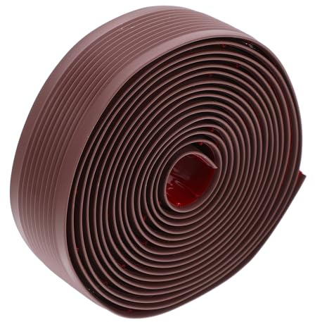 VILLFUL PVC Non-Slip Stair Tread Mats 30Mm Brown Soft Rubber Stair Nosing Grip Strip Flexible Anti-Slip Floor Profiles and Edge Protection for Indoor Steps