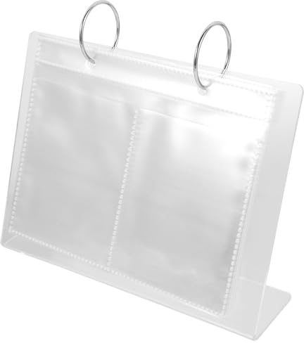 Angoily Album pour Stickers Nail Art 19.5 CM Reliure Solide en PVC pour Stockage et Usage Professionnel Manucure