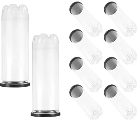 HEANUJJ 10 St Transparent PVC Tennis Ball Storage Tube Impact-resistant Portable Tennis And Golf Ball Holder For Easy Identification And Effortless Transport During Practice Training