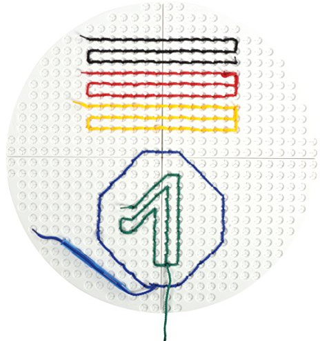 Eduplay 120288 Playboard, Rund mit Verbindern, 4er Set