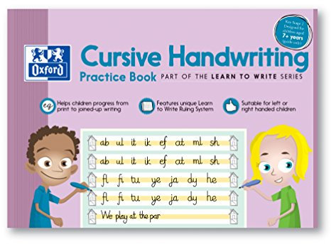 Oxford Übungsbuch für Kinder zum Schreibschrift lernen, in englischer Sprache, A4, 210 x 297 mm, für Kinder ab 7 Jahren, Buch mit 32 Seiten