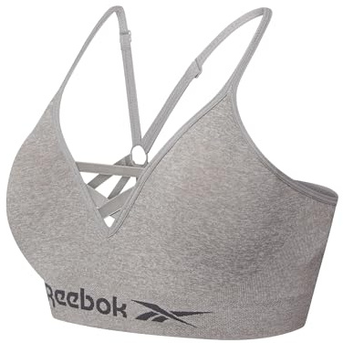 Reebok Maryna Reggiseno Sportivo Donna | Top Fitness Seamless Senza Ferretto con Coppe Rimovibili | Sostegno Elevato e Reggiseno Traspirante per Allenamento