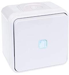 Interrupteur Va-et-vient lumineux Oxxo - 1 poste - 10AX - 250V - Blanc