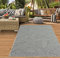 Teppich-Traum In- & Outdoor Teppich Sisal Optik Terrasse Küche Wohnzimmer Balkon abstrakt gestreiftes Muster anthrazit Größe 200x280 cm