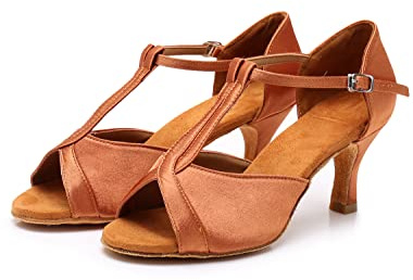 Rosefinch Donne Sala da Ballo Scarpe da Ballo Latino Salsa Bachata Prestazioni Professionali Sparkly Dance Scarpe da Ballo A05