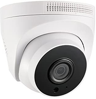 REVODATA 5MP PoE Cámara IP con Micrófono,3.6mm Lente Domo Seguridad Interior Audio Cámara,3 Array LED Infrarrojo Visión Nocturna P2P Vista Remota CCTV PoE Cámara H.265 (I3006-POE-Audio-HS-S)