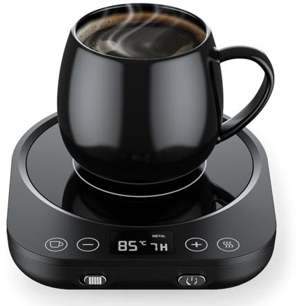 Scaldacazzine da caffè, con 3 impostazioni di temperatura, scaldabagno elettrico con spegnimento automatico, scalda caffè, tè e latte per scrivania in ufficio