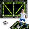 Football Training Mat, Anti-slip and Shock Football Skills Mat 90x60cm Mastery Training Equipment for Kids Adults Indoor to Improve Speed and Coordination