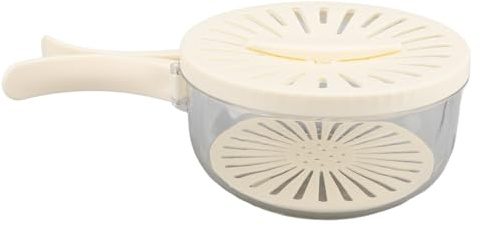 Generic Scodella per Colino a Doppio Strato Scatola per Conservazione degli Alimenti a Drenaggio Rapido per Frutta e Verdura Fresca Picnic All'aperto 10,4 Once (WHITE)