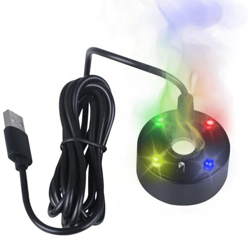 Generatore di Nebbia - LED 4 Colori con Spegnimento Automatico per Stagni & Feste