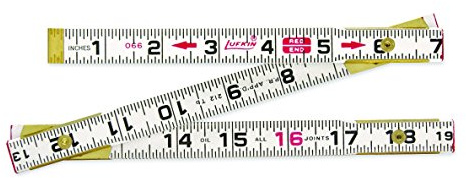 Crescent Lufkin 5/8 x 6' Red End® Wood Rule - T066N