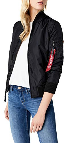 Alpha Industries Damen Jacke Ma-1 TT, Gr. Medium, Schwarz (Black 03)