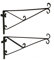 Conka Garden Hanging Basket Brackets - Fits Hanging Baskets - Metal Iron Wall Mount Bracket, Planter Bracket for Hanging Gardening Decoration. Strong Heavy Duty (Fits 14, 16, 18 & 20) Pack of 2