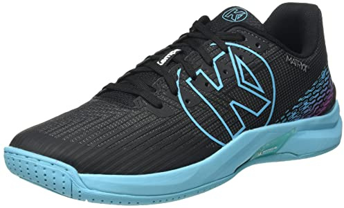 Kempa Attack Two 2.0, Chaussure de Handball Homme, Noir Aqua, 45 EU