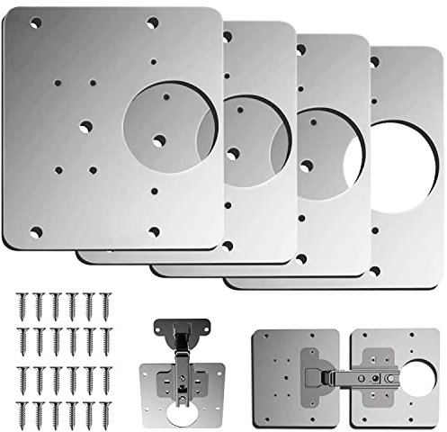 Piastra di riparazione Della Cerniere,Repair Brackets Plates,Piastre di Montaggio della Cerniera della Porta,piastra di installazione della cerniera di montaggio per cucina, armadio (4)