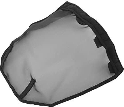 Rete per Naso di Cavallo, in plastica durevole con rete fine traspirante e facile da installare, Rete Nasale, per cavalli con allergie o problemi respiratori, Nero, Taglia L, 1 pezzo