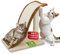 kogu ® Katzen Kratzbrett Kratzmatte und Mini Kratzbaum in einem - ergonomisch geformt mit Sisal für sauberes Spielen und kratzen von Katzen zum Schutz von Tapete, Sofa und Möbel - Maße 38x25x36cm