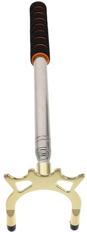 Toyvian Stecca da Biliardo Retrattile in Acciaio Inox Supporto Telescopico e Ponte Staccabile Accessorio per Snooker e Biliardo da Tavolo