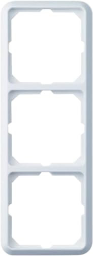 Schneider Electric Elso Rahmen für Steckdosen und Schalter, 3-fach, Fashion Duro, reinweiss, Artikelnummer 204304, 1 Stück