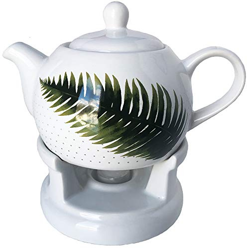 Wamat Teekanne Kanne Stövchen Set Design Rosen