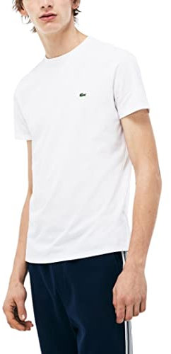 Lacoste Th6709, T-shirt Uomo, White, XL