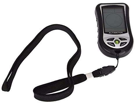 ele ELEOPTION Handheld Digital Weather Meter with LCD Backlight as for Compass, Altimeter, Thermometer, Air Temperature, Barometric Pressure,8 in 1 Multifunction Meter for Outdoor Exercise