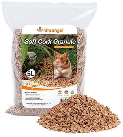 Niteangel Natürliches Kokosnuss-Hamster-Einstreu und Haustierstreu für Zwerghamster, Gerbils, Mäuse, Degus oder andere kleine Tiere (Oak granula 8-10mm)
