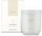 ipuro BLANC - Vela aromática decorativa clásica en vaso de cristal con geranio, menta y sándalo, aroma fresco a la lluvia de verano, velas con aroma duradero, vela perfumada para habitaciones en color