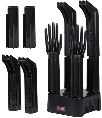 JobSite Ultra Glove and Boot Dryer - Dry Waders and Tall Boots - Mighty Boot Dryer with Heat Blower Fan & Extender Tubes & Glove Attachments - Fast Drying - Helps Reduce Odor