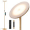 PreeOtti Stehlampe Wohnzimmer LED, 36W, Moderne Stehleuchte mit Fernbedienung & Touch-Steuerung, 3 Farbtemperaturen, Stufenlos Dimmbar, Leselampe Stehlampe für Wohnzimmer Schlafzimmer Büro(Gold)